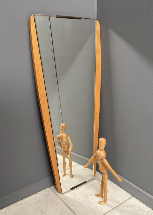 wood mirror 1960s