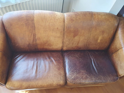 Leren club sofa