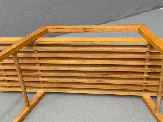 Image 1 of Supporto per piante in legno di faggio di ÚLUV, espositore per piante di metà secolo, Cecoslovacchia anni '70.