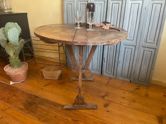 Table Vigneron Tavolo da Degustazione Tavolini Antico Francese – Wood (photo 2 of 19)