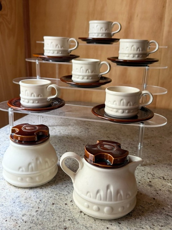 Servizio da caffè vintage Carlton Ware, composto da 14 pezzi in ceramica, stile metà secolo, con tazzine da (photo 15 of 16)