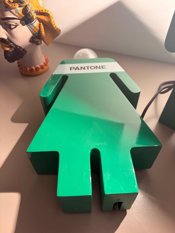 🟢 Coppia Lampade Design PANTONE "Adamo ed Eva" – Verde Iconico – Lampade da lettura, Legno (photo 5 of 13)