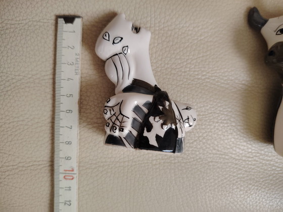 Image 1 of Picasso on the table: Giordano di Ponzano Guernica salt and pepper shaker, unused