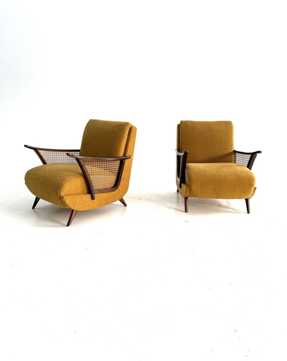 Set of 2 Vintage Armchairs, 1960s – Wood, Metal (photo 12 of 12)