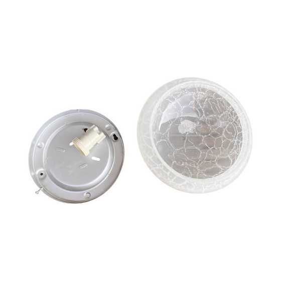 Image 1 of Modernist glass ceiling lamp VEB Narva Germany 1970s.