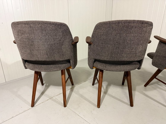 Image 1 of 4 X sillas de comedor Cees Braakman FT30 Pastoe, Países Bajos 1950