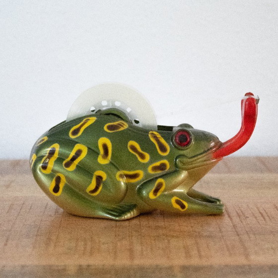 Image 1 of Dévidoir de ruban adhésif vintage en forme de grenouille