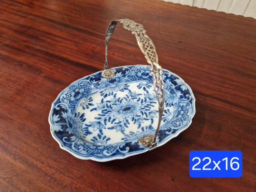 Makkum bowl with real silver handle