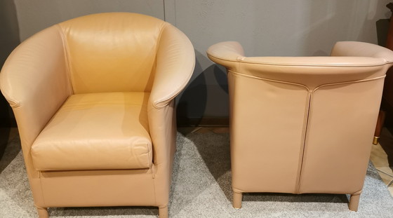 Image 1 of 2x Wittmann Aura, Lederchair, Loungechair