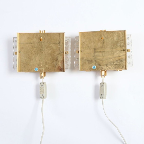 Image 1 of HANS-AGNE JAKOBSSON. Wandlampen, Glas/Messing, Markaryd.