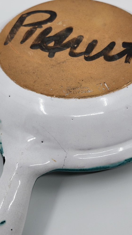 Image 1 of Plato decorativo de cerámica de Robert Picault, Francia Vallauris 1970