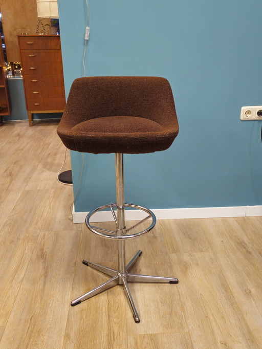 Vintage Bar Stool Chair Stool Chrome Space Age