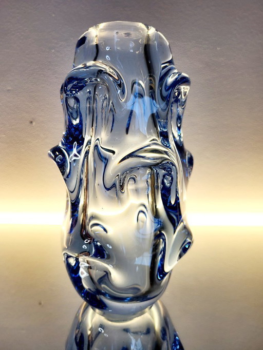 Schwedische Vintage-Designvase, Börne Augustsson, Glashütte Äseda, 1940er Jahre