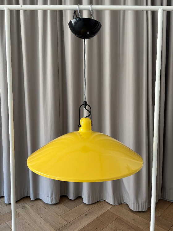 Lámpara colgante Martinelli Luce “Lampara” 1849 de Elio Martinelli – Amarillo raro – Lámparas colgantes (photo 4 of 18)