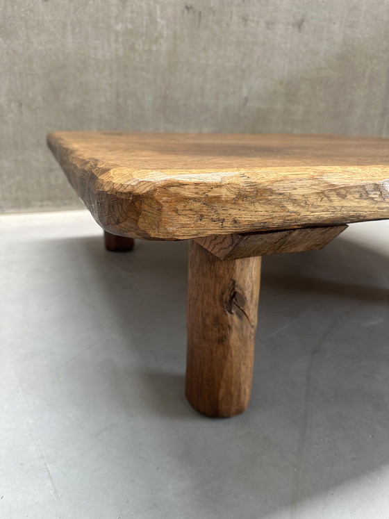 Image 1 of XL Vintage massief houten salontafel
