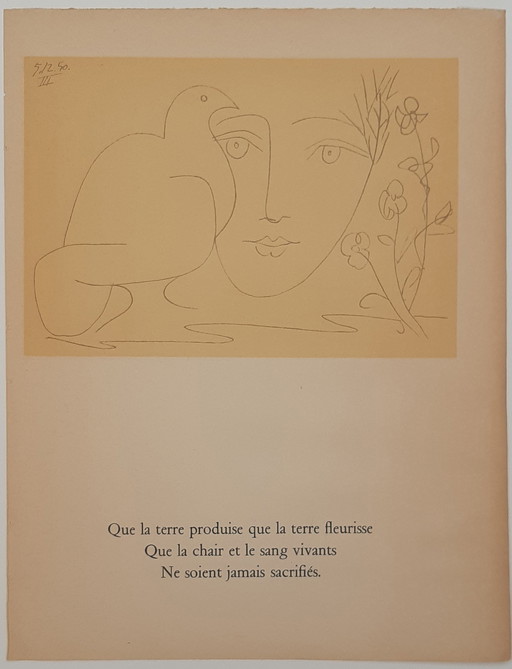 le Visage de la Paix. No.3 - Pablo Picasso