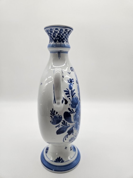 Royal Delft Pilgerflasche 1969 – Handbemalt von P.B. van Heijningen (29 cm) – Vasen, Ceramic (photo 3 of 9)