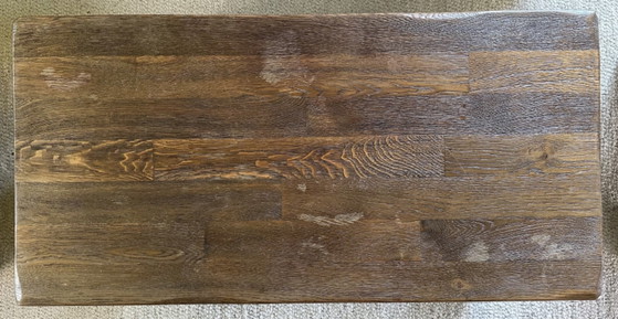 Rustieke houten zitgroep met bruine bekleding, Zithoek, Textiel, Rustic (foto 9 van 15)
