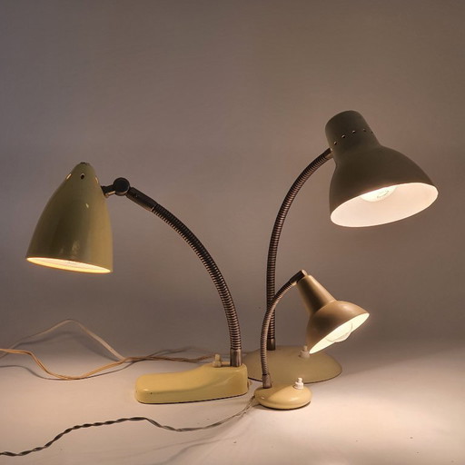 3 lampes vintage HALA Zeist