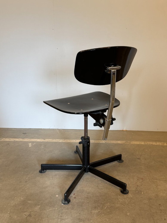 Vintage Scandinavische Bureaustoel In KEVI Stijl - Jaren 70 – Bureaustoelen, Metal, Wood (photo 5 of 9)