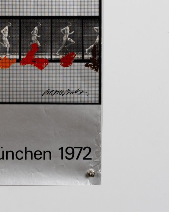 Olympische Spiele München 1972 – Affiche olympique vintage originale de Shusaku Arakawa – Moderne – 101 x 64 (photo 7 of 8)
