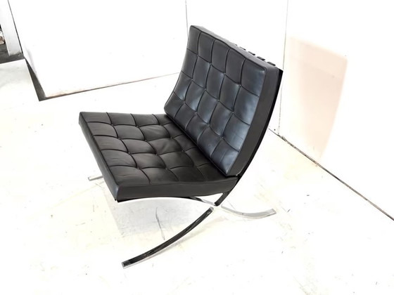 Image 1 of Knoll International Barcelona Stoel Lederen Design Fauteuil
