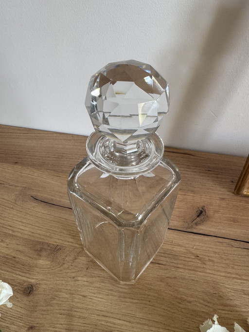Carafe vintage transparente 