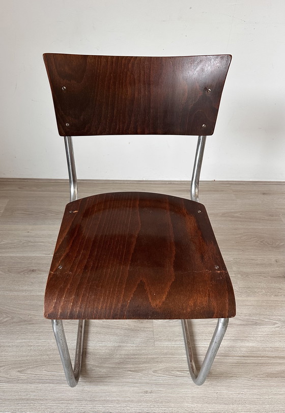 Image 1 of 4x Mart Stam Bauhaus-Stühle