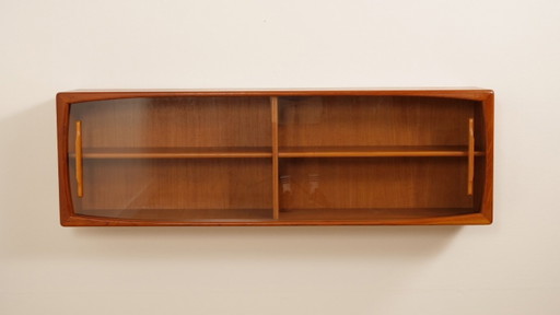 Credenza vintage | Anta scorrevole in vetro | Sospesa | 160 cm