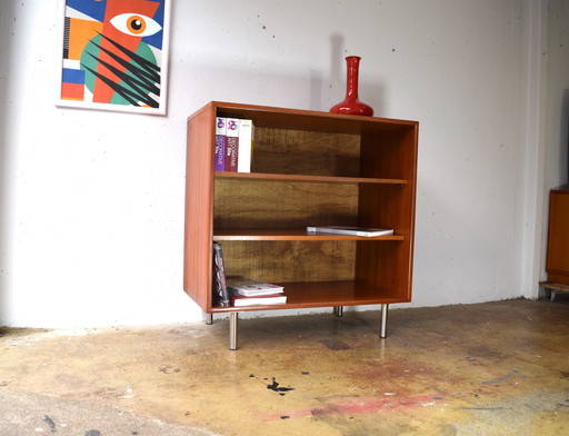 Mid Century Teak Boekenplank Vintage Kast