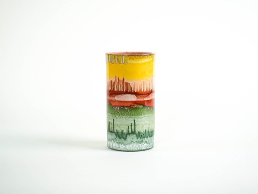 Cylindrical vase, Danish design, 1970s, made in Denmark