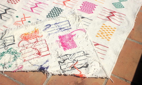 Tappeto Berbero in Lana Tessuto a Mano 252 × 153 cm | Autentico Hanbel Amazigh – Tappeti, Wool (photo 7 of 8)