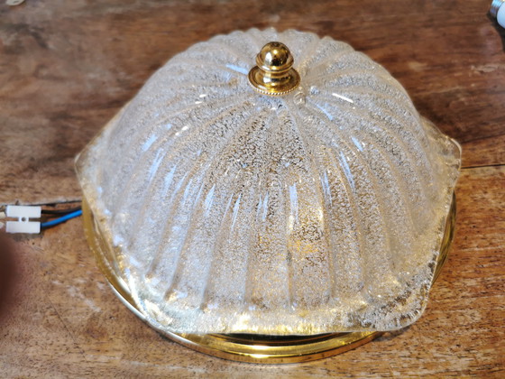 Image 1 of Murano ijsglazen plafond- of wandlamp