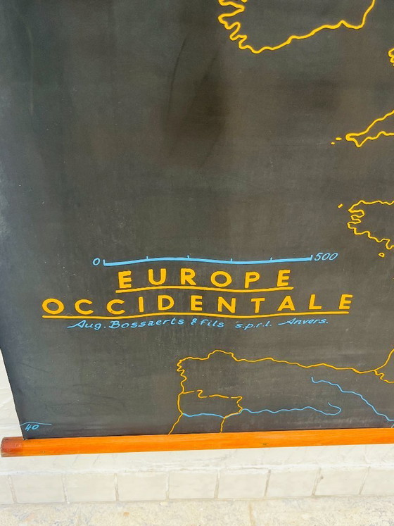 Image 1 of Old Western Europe school map Aug Bossaerts