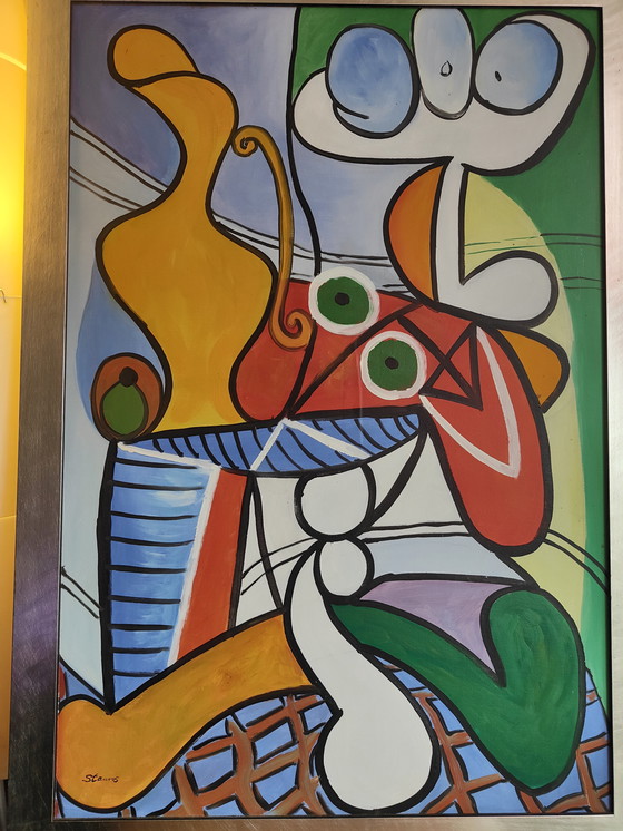 Image 1 of painting Pablo Picasso "Nature Morte" originally painted by Stauros