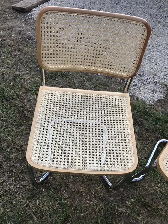 1 of 10 Stackable Vintage Chrome Cantilever Chairs With the Cane 1970s – Side chairs, Bauhaus (photo 6 of 7)
