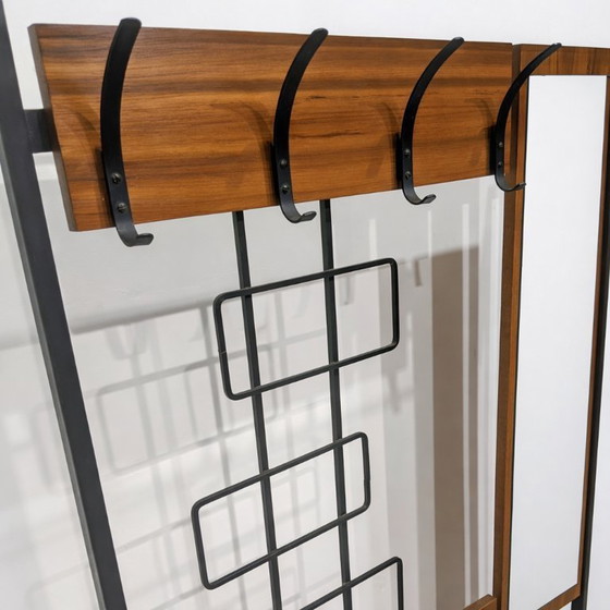 Image 1 of Perchero de mediados de siglo con espejo