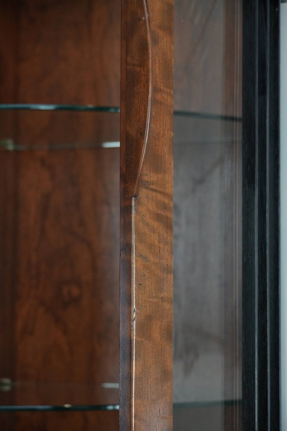 Image 1 of Large Art Deco design display cabinet/sideboard by Schuitema from the Decoforma series with lighting