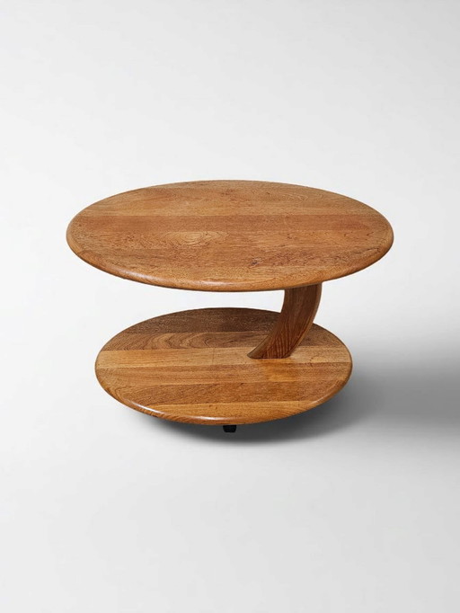 Designer Teak Beistelltisch Beistellwagen Rolltisch Danish Design Made in Denmark
