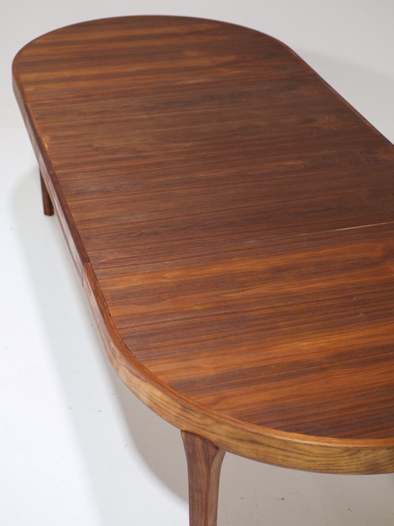 Image 1 of Tavolo da pranzo ovale allungabile in teak, stile vintage danese