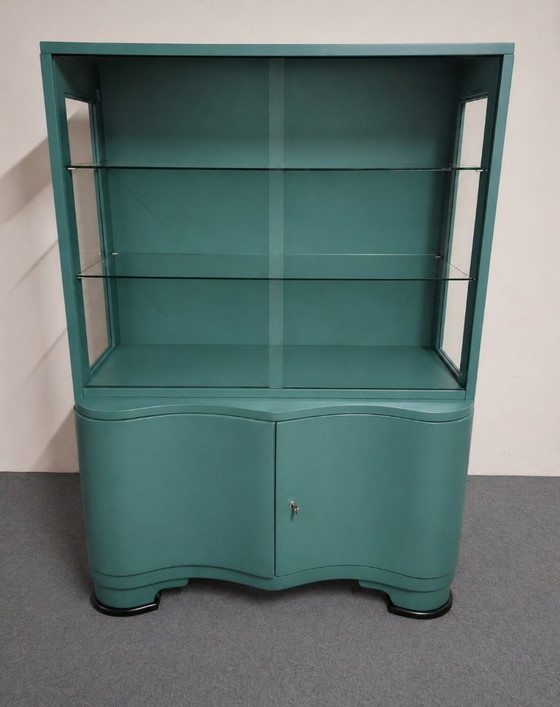 Image 1 of Art Deco vitrinekast, jaren 1950