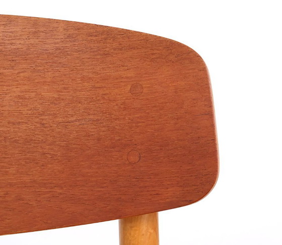 Børge Mogensen Model 122 Eetkamerstoelen, Søborg Møbelfabrik, 1952 – Textile, Wood (photo 10 of 13)