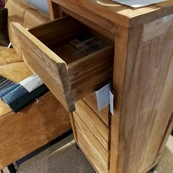 Image 1 of Commode Tower Living en teck massif