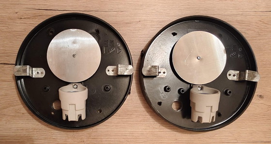 Image 1 of RARE! Sculptural pair of Mid-Century Studio Glass Lamps – Space Age 1960s/70s