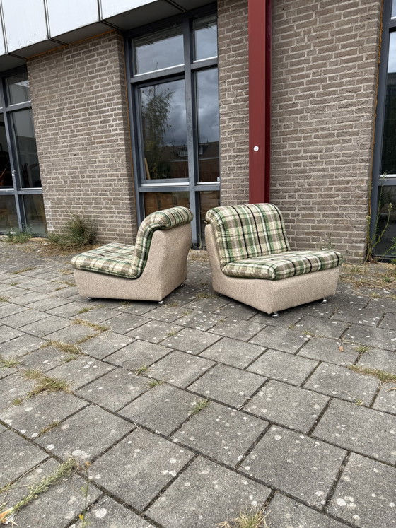 Set van 2 vintage fauteuils, Duitsland ‘80 – Metal, Wood (photo 11 of 11)