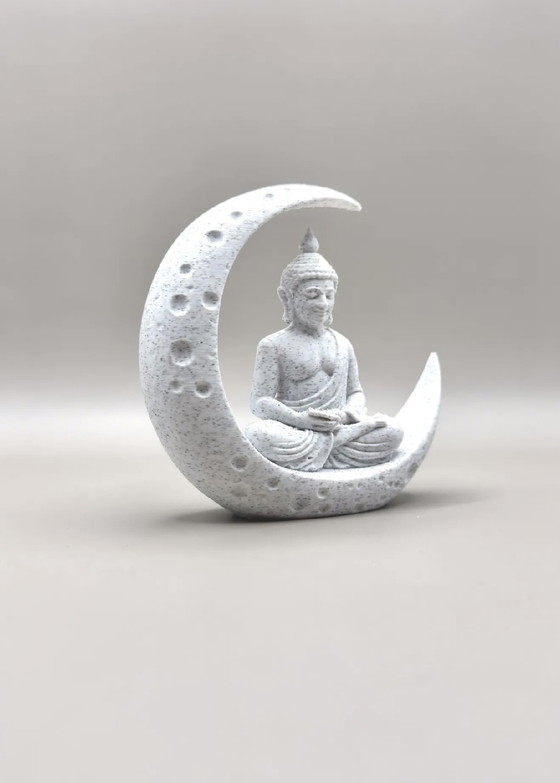 Image 1 of Buddha in the Moon – 3D Printed Decorative Figure