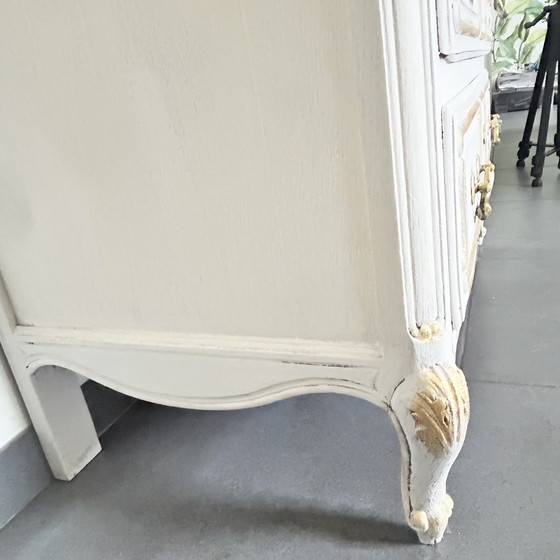 Image 1 of Country Dresser Color is Matt Off-white and Gold
