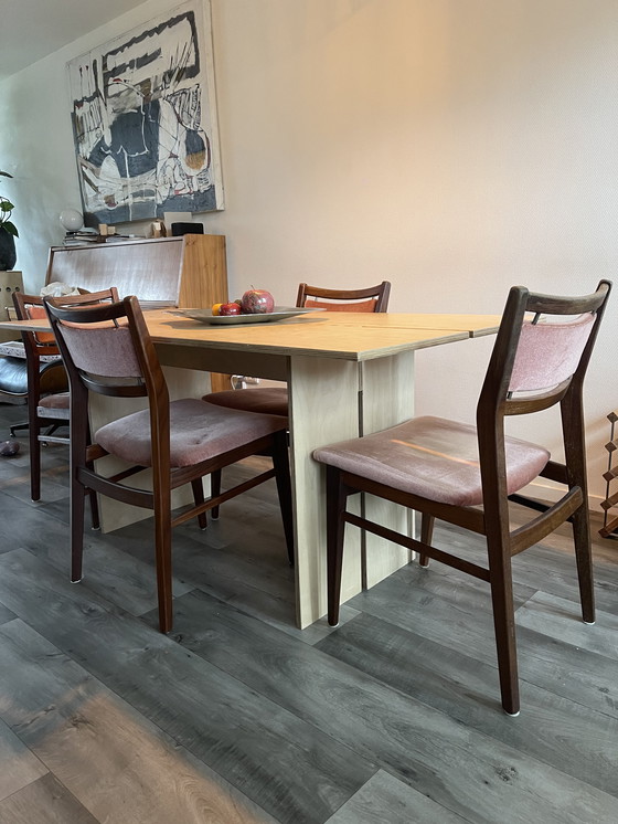 Image 1 of 4 Danish design chairs made of Teak