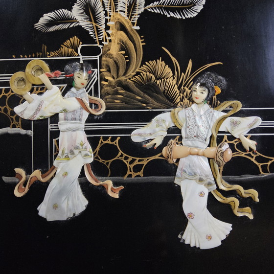 Image 1 of Vetrinetta cinese d'epoca / vetrinetta asiatica / cineseria / vetrinetta orientale / vetrinetta / vetrinetta bohémien