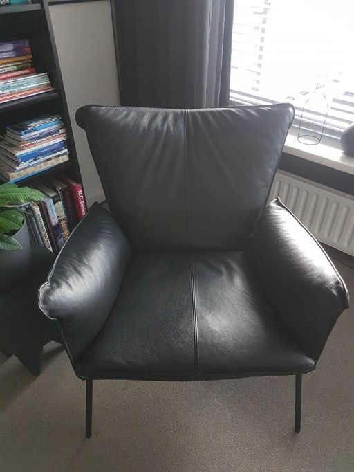 2x leren Gaucho fauteuil